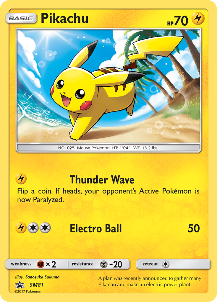 Pikachu (SM81) [Sun & Moon: Black Star Promos] - Comfy Hobbies