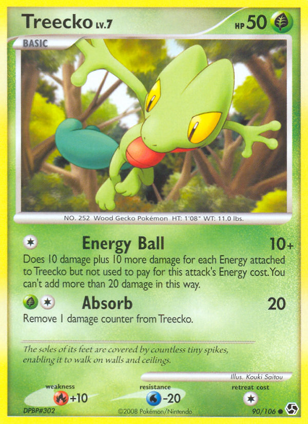 Treecko (90/106) [Diamond & Pearl: Great Encounters] - Comfy Hobbies