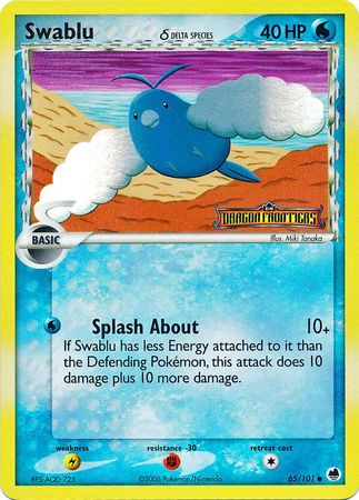 Swablu (65/101) (Delta Species) (Stamped) [EX: Dragon Frontiers] - Comfy Hobbies
