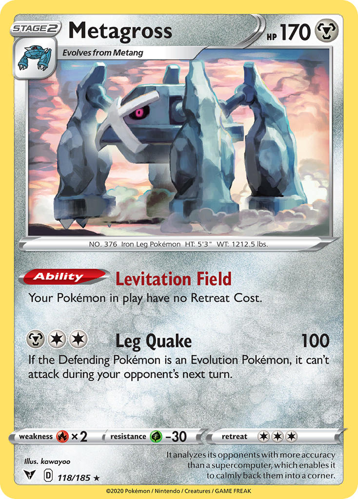 Metagross (118/185) [Sword & Shield: Vivid Voltage] - Comfy Hobbies