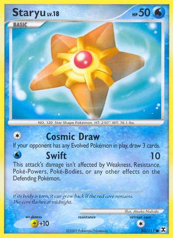 Staryu (83/111) [Platinum: Rising Rivals] - Comfy Hobbies