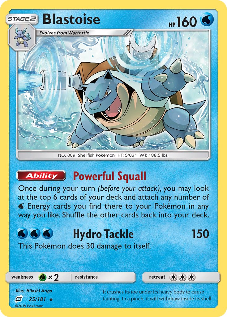 Blastoise (25/181) (Theme Deck Exclusive) [Sun & Moon: Team Up] - Comfy Hobbies