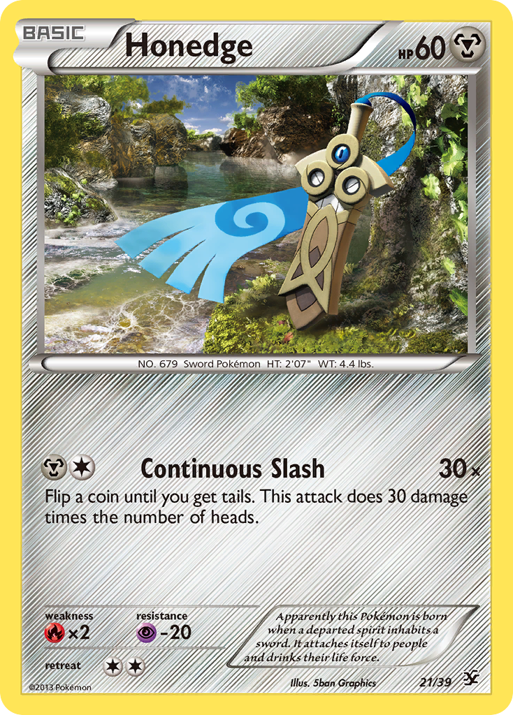 Honedge (21/39) [XY: Kalos Starter Set] - Comfy Hobbies