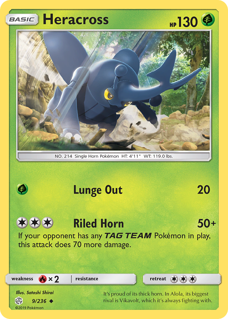 Heracross (9/236) [Sun & Moon: Cosmic Eclipse] - Comfy Hobbies