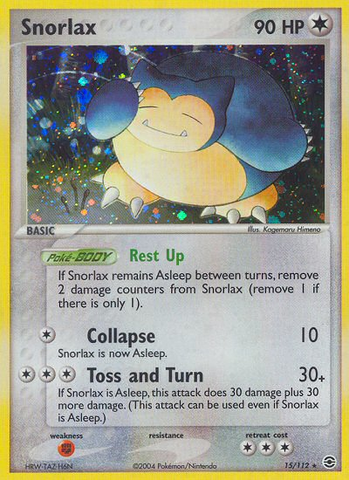 Snorlax (15/112) [EX: FireRed & LeafGreen] - Comfy Hobbies