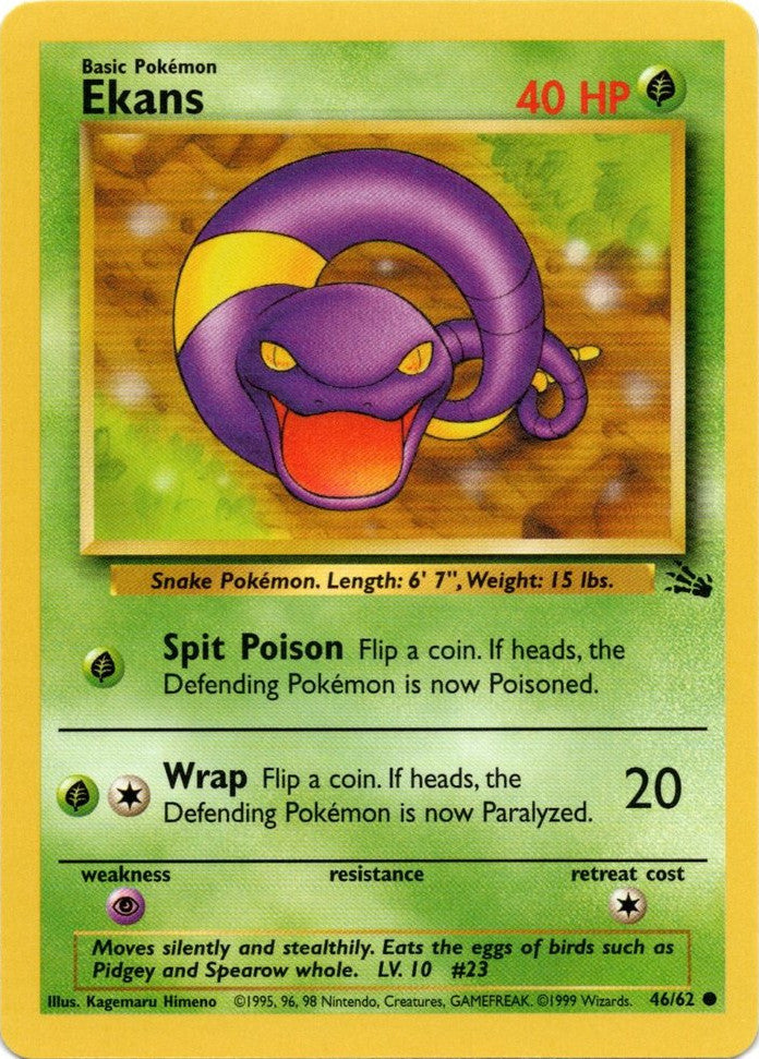 Ekans (46/62) [Fossil Unlimited] - Comfy Hobbies