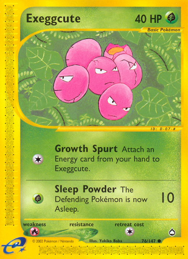 Exeggcute (76/147) [Aquapolis] - Comfy Hobbies