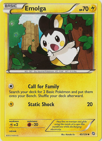 Emolga (45/124) [Black & White: Dragons Exalted] - Comfy Hobbies