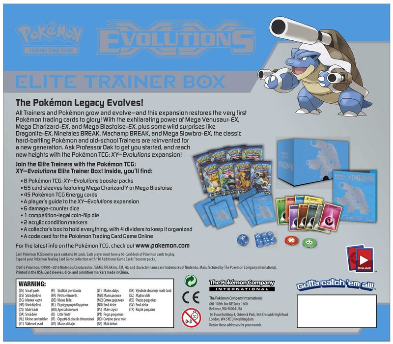 XY: Evolutions - Elite Trainer Box (Mega Blastoise) - Comfy Hobbies