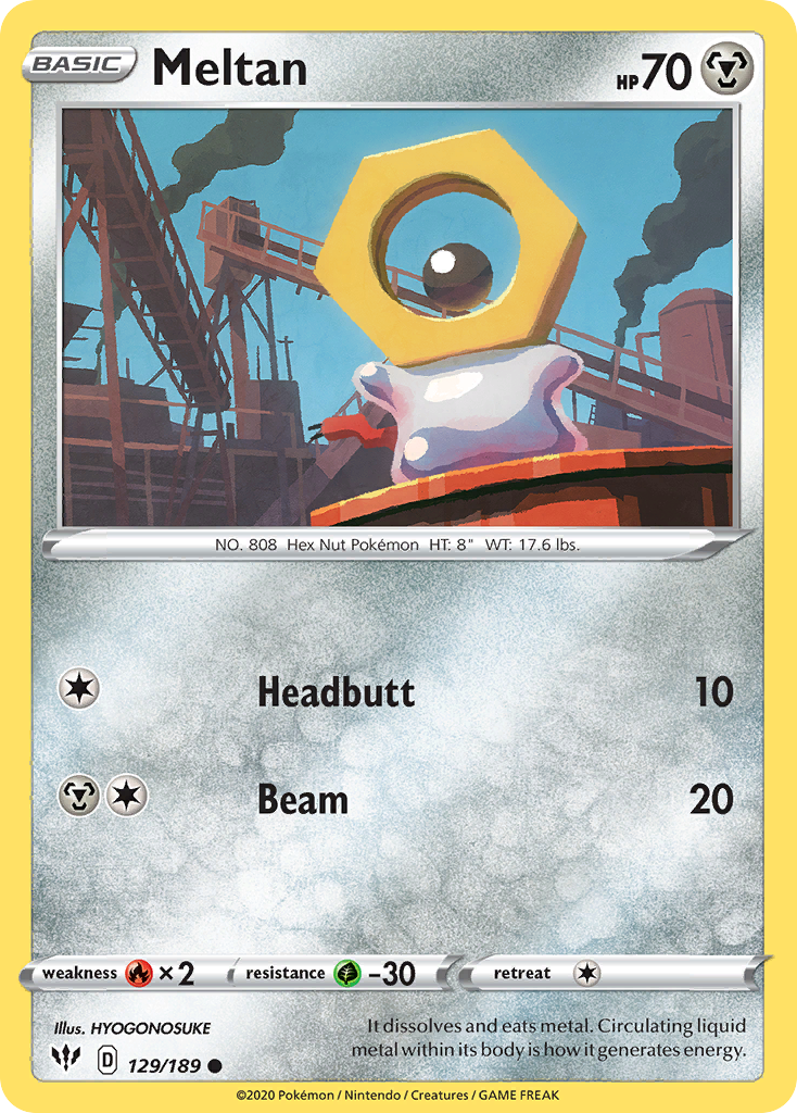 Meltan (129/189) [Sword & Shield: Darkness Ablaze] - Comfy Hobbies