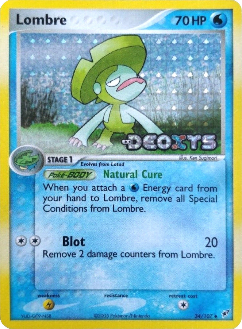 Lombre (34/107) (Stamped) [EX: Deoxys] - Comfy Hobbies