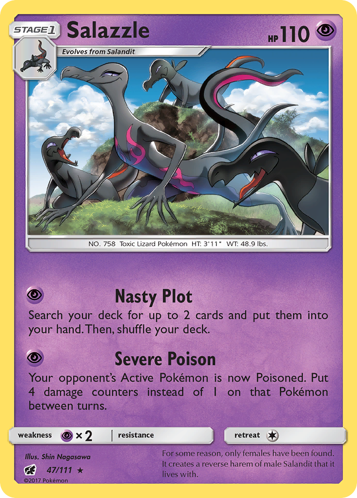 Salazzle (47/111) [Sun & Moon: Crimson Invasion] - Comfy Hobbies