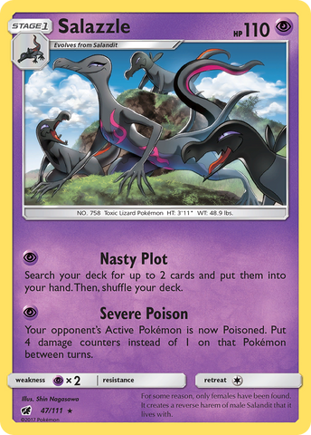 Salazzle (47/111) [Sun & Moon: Crimson Invasion] - Comfy Hobbies