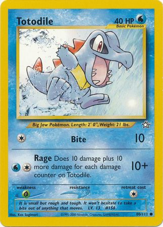 Totodile (80/111) [Neo Genesis Unlimited] - Comfy Hobbies