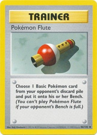 Pokemon Flute (86/102) [Base Set Shadowless Unlimited] - Comfy Hobbies
