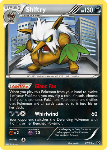 Shiftry (72/99) [Black & White: Next Destinies] - Comfy Hobbies