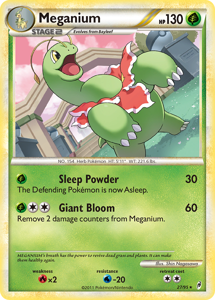 Meganium (27/95) [HeartGold & SoulSilver: Call of Legends] - Comfy Hobbies