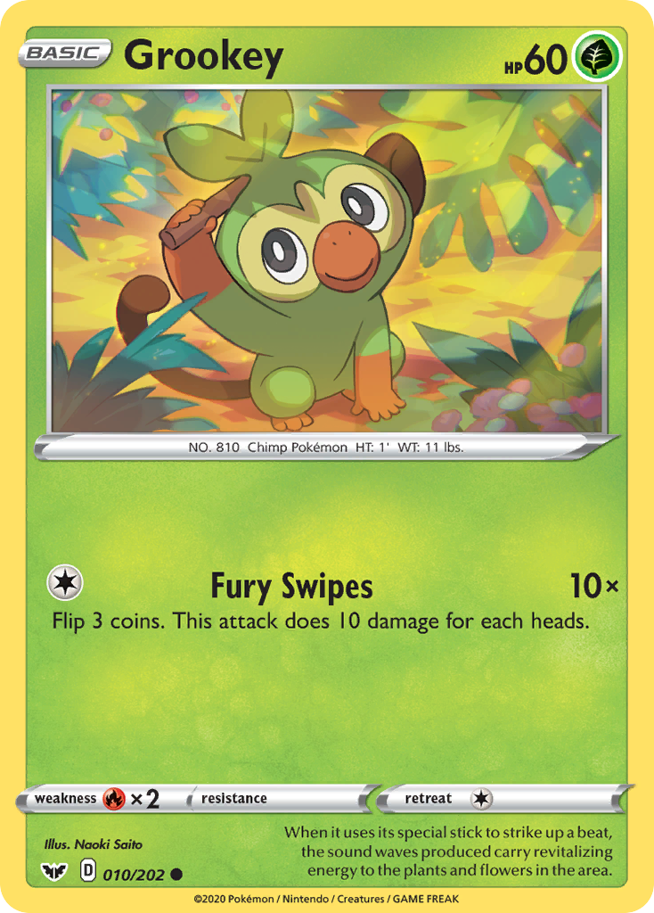 Grookey (010/202) [Sword & Shield: Base Set] - Comfy Hobbies