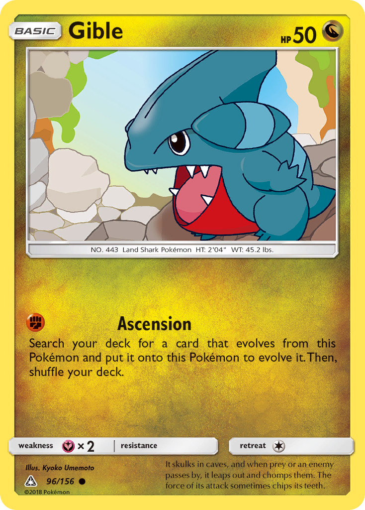 Gible (96/156) [Sun & Moon: Ultra Prism] - Comfy Hobbies