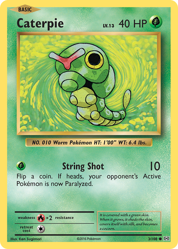 Caterpie (3/108) [XY: Evolutions] - Comfy Hobbies