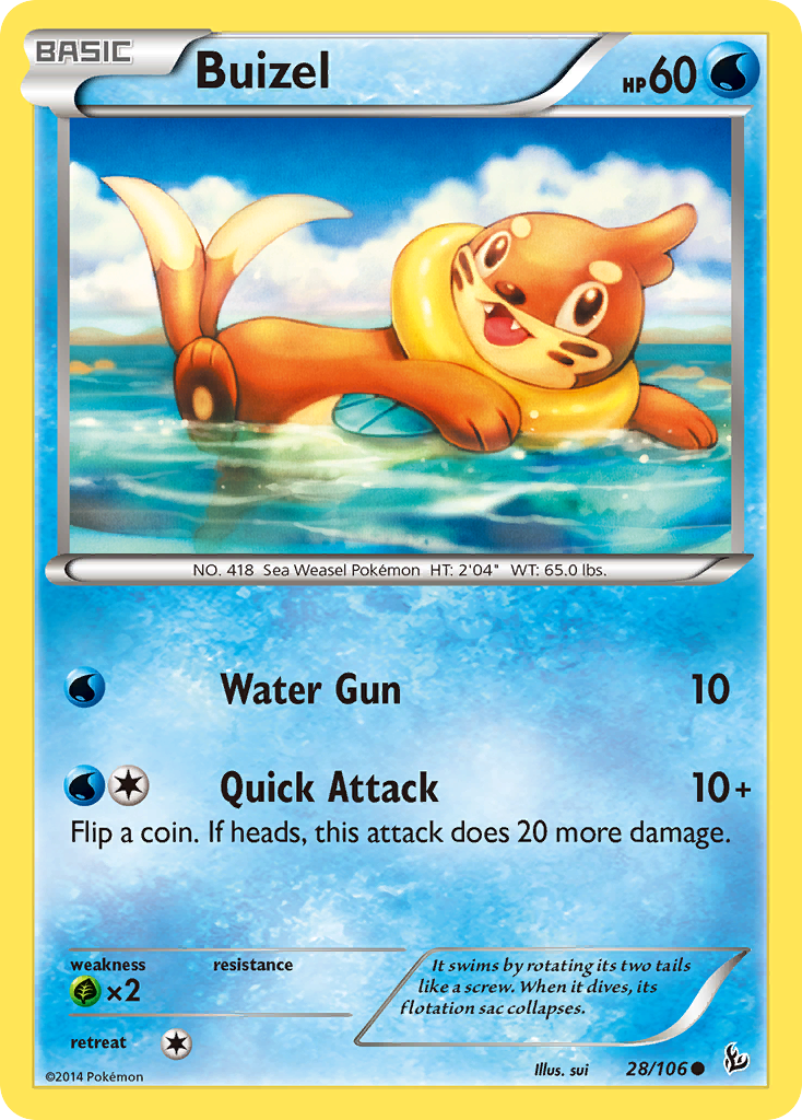 Buizel (28/106) [XY: Flashfire] - Comfy Hobbies