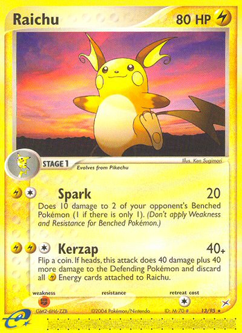 Raichu (13/95) [EX: Team Magma vs Team Aqua] - Comfy Hobbies