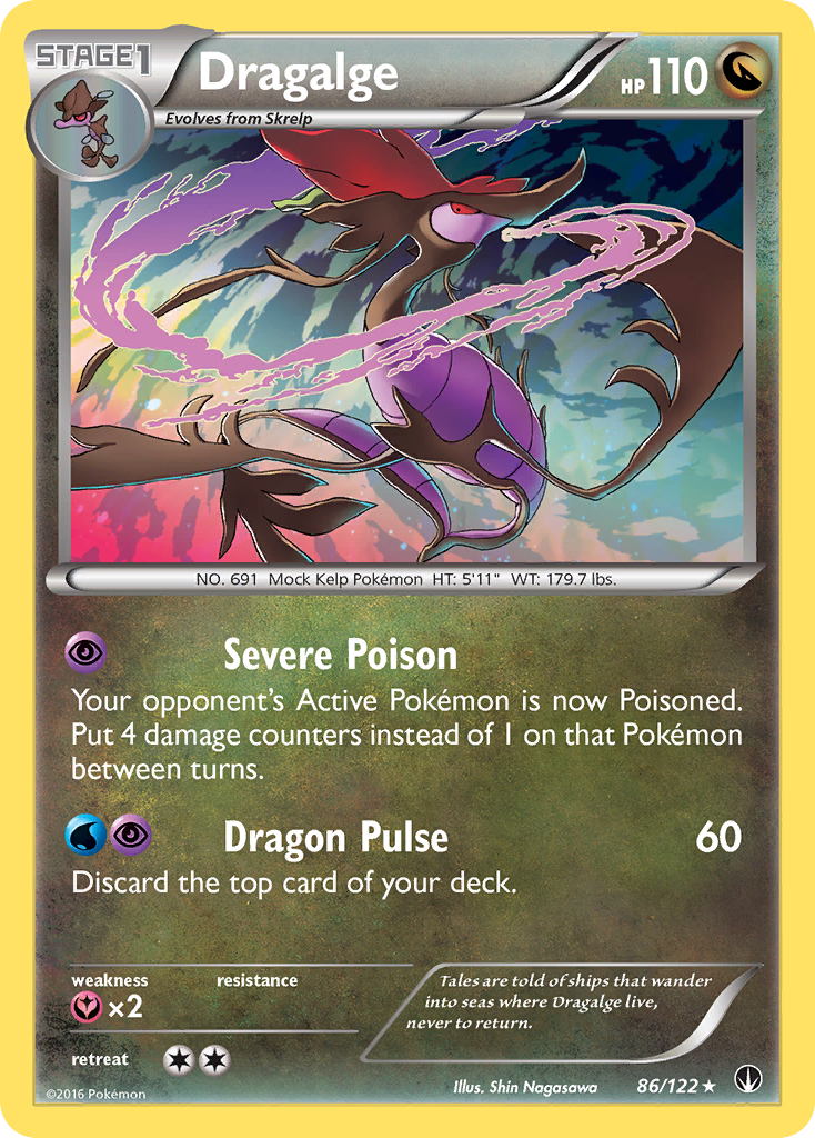 Dragalge (86/122) [XY: BREAKpoint] - Comfy Hobbies