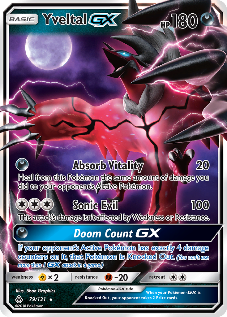 Yveltal GX (79/131) [Sun & Moon: Forbidden Light] - Comfy Hobbies