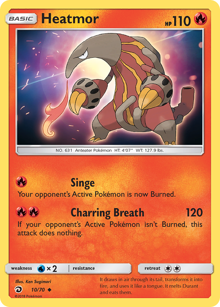 Heatmor (10/70) [Sun & Moon: Dragon Majesty] - Comfy Hobbies