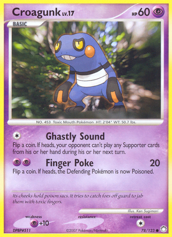 Croagunk (78/123) [Diamond & Pearl: Mysterious Treasures] - Comfy Hobbies