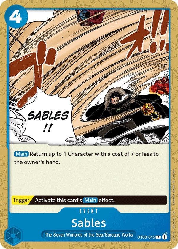 Sables [Starter Deck: The Seven Warlords of The Sea] - Comfy Hobbies