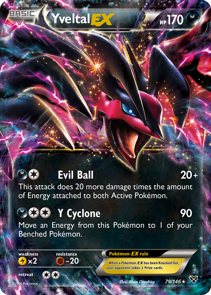 Yveltal EX (79/146) [XY: Base Set] - Comfy Hobbies