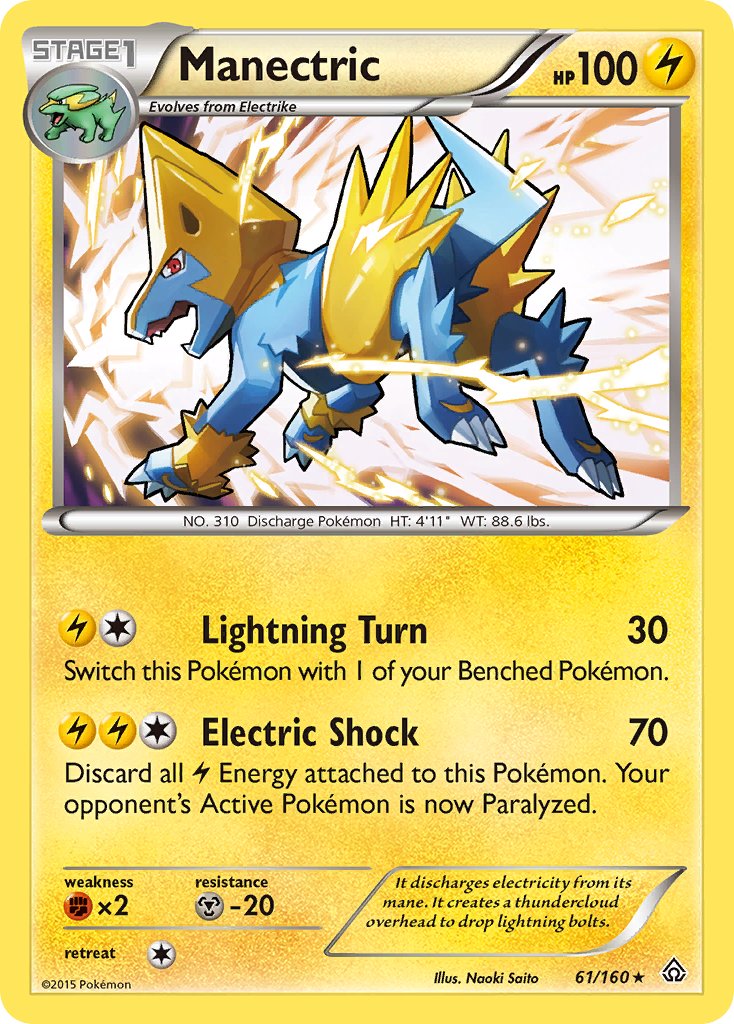 Manectric (61/160) (Theme Deck Exclusive) [XY: Primal Clash] - Comfy Hobbies