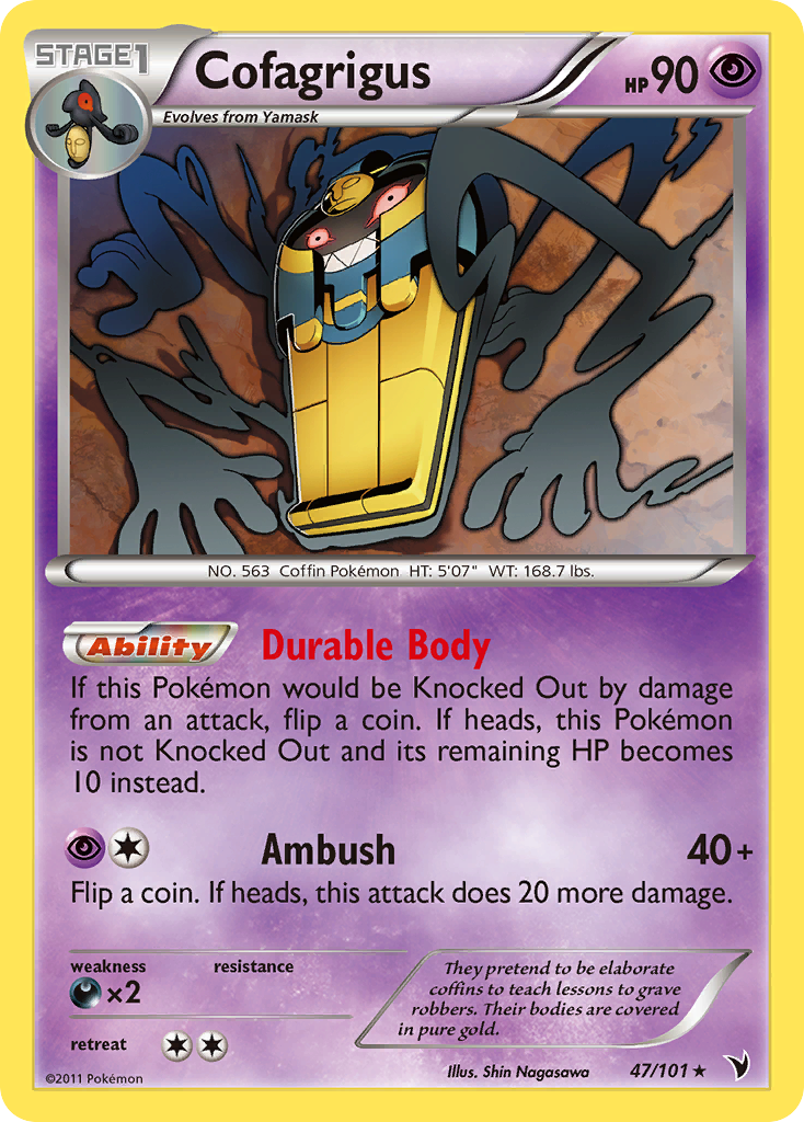 Cofagrigus (47/101) [Black & White: Noble Victories] - Comfy Hobbies