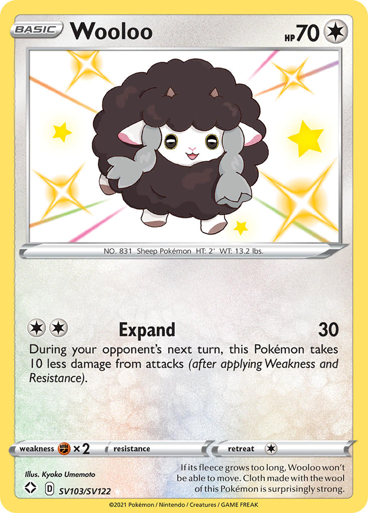 Wooloo (SV103/SV122) [Sword & Shield: Shining Fates] - Comfy Hobbies