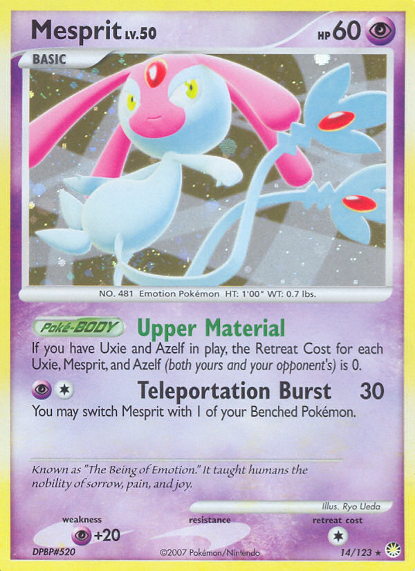 Mesprit (14/123) [Diamond & Pearl: Mysterious Treasures] - Comfy Hobbies
