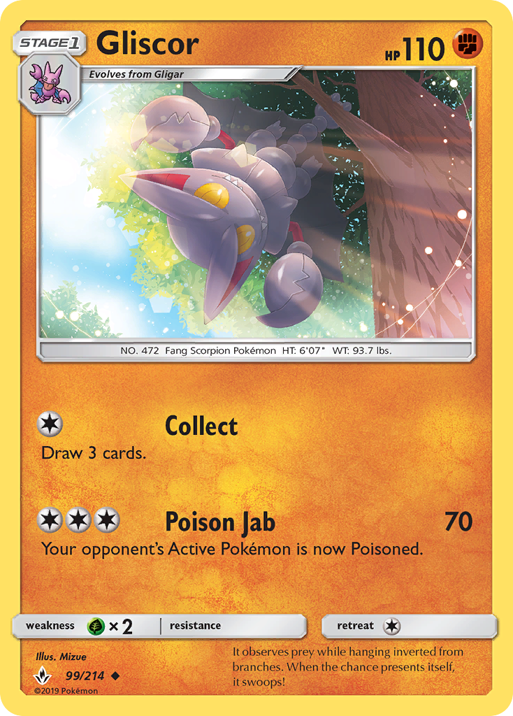 Gliscor (99/214) [Sun & Moon: Unbroken Bonds] - Comfy Hobbies