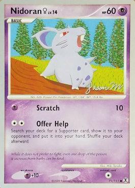 Nidoran♀ LV.14 (71/111) (Queengar - Jason Martinez) [World Championships 2009] - Comfy Hobbies