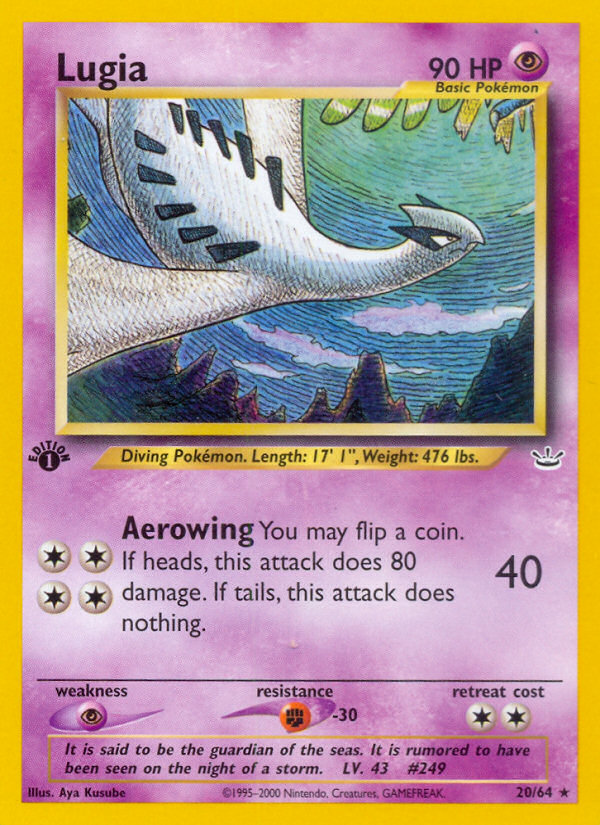 Lugia (20/64) [Neo Revelation 1st Edition] - Comfy Hobbies