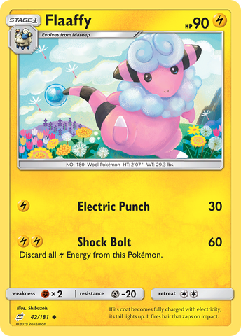 Flaaffy (42/181) [Sun & Moon: Team Up] - Comfy Hobbies