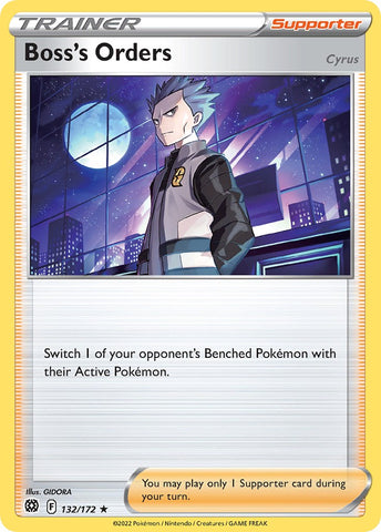 Boss's Orders (132/172) (Theme Deck Exclusive) [Sword & Shield: Brilliant Stars] - Comfy Hobbies