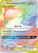 Eevee & Snorlax GX (191/181) [Sun & Moon: Team Up] - Comfy Hobbies