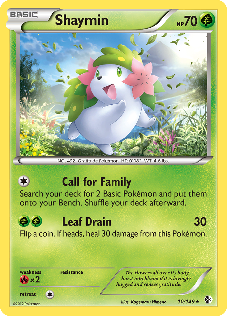Shaymin (10/149) [Black & White: Boundaries Crossed] - Comfy Hobbies