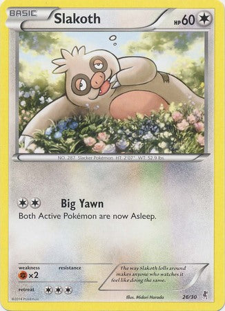 Slakoth (26/30) [XY: Trainer Kit 1 - Bisharp] - Comfy Hobbies