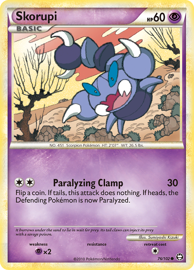 Skorupi (76/102) [HeartGold & SoulSilver: Triumphant] - Comfy Hobbies