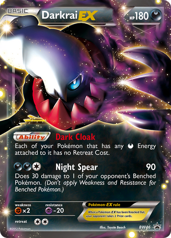 Darkrai EX (BW46) [Black & White: Black Star Promos] - Comfy Hobbies