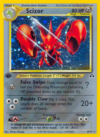 Scizor (10/75) [Neo Discovery 1st Edition] - Comfy Hobbies