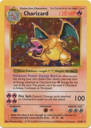 Charizard (4/102) [Base Set Shadowless Unlimited] - Comfy Hobbies