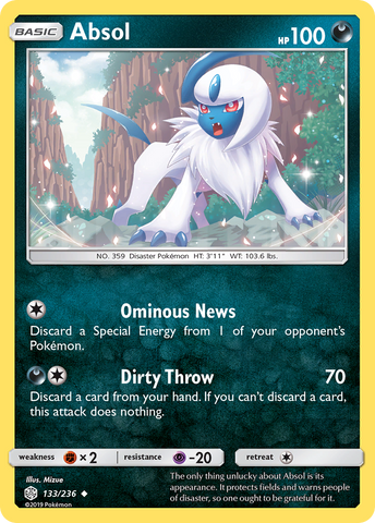 Absol (133/236) [Sun & Moon: Cosmic Eclipse] - Comfy Hobbies