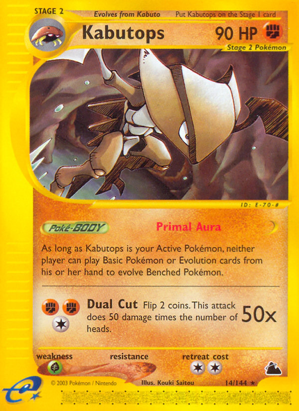 Kabutops (14/144) [Skyridge] - Comfy Hobbies